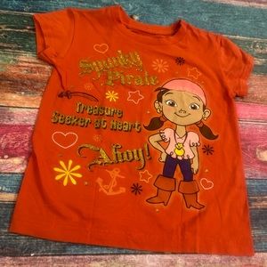 Disney Jake and the Neverland Pirates Izzy shirt, size 5/6